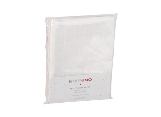 8er-Pack Mullwaschlappen 15x20 cm