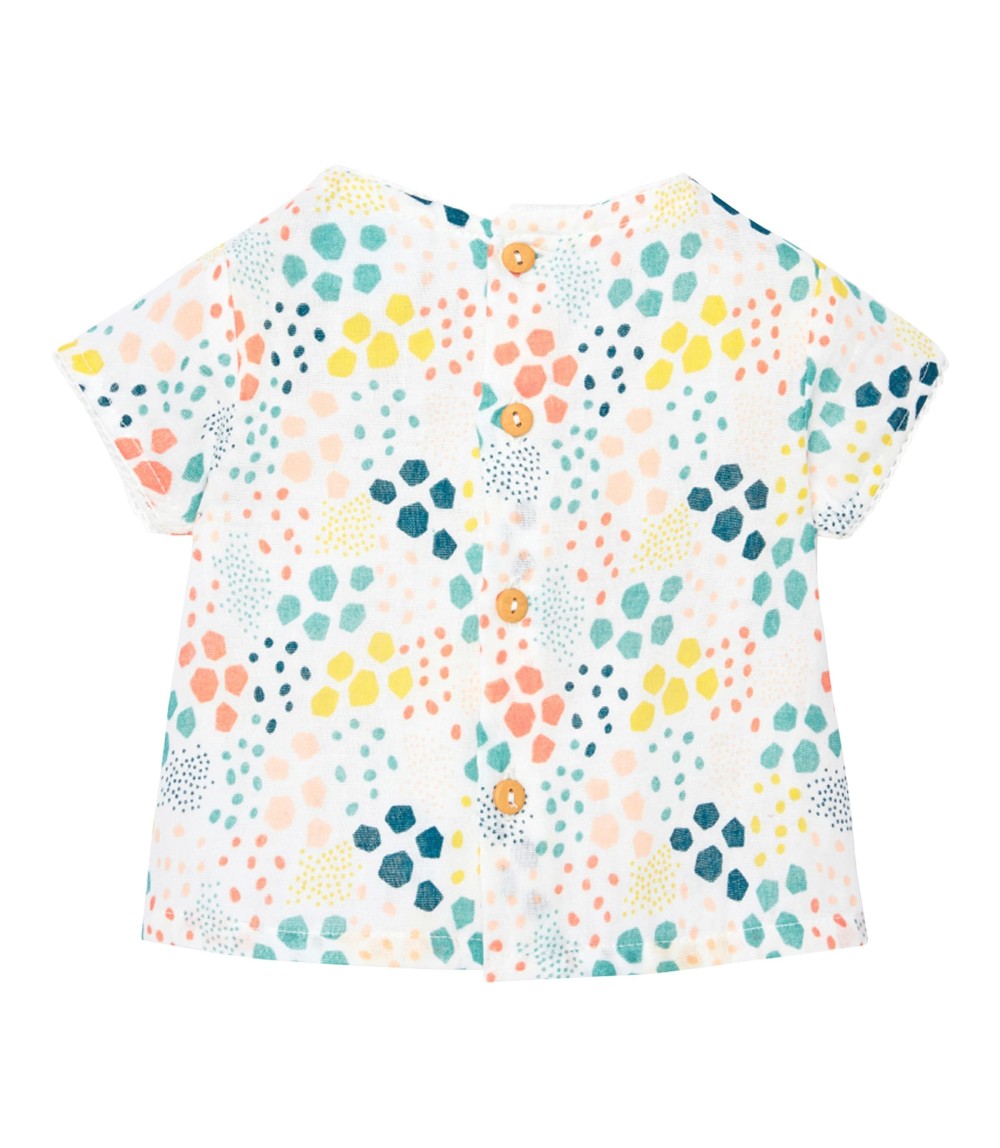 2-tlg. Set T-Shirt und Shorts Punkte