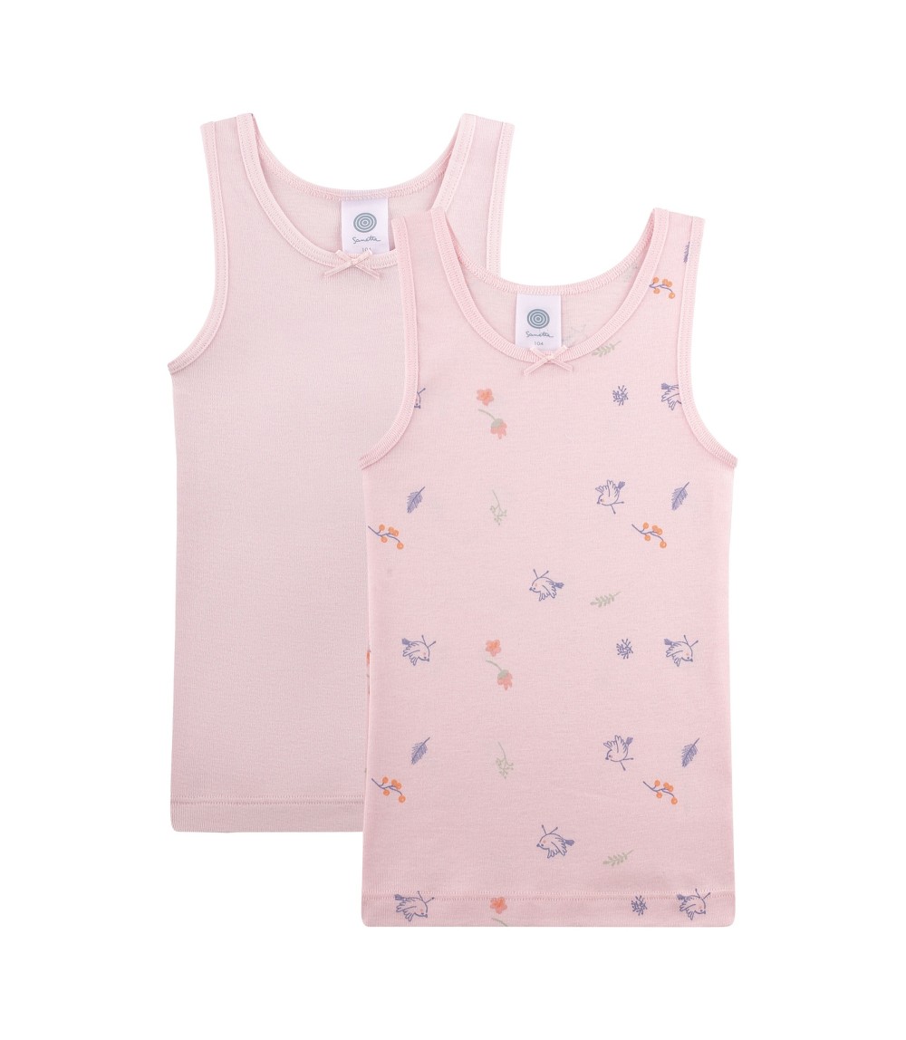 2er-Pack Unterhemden Vögel