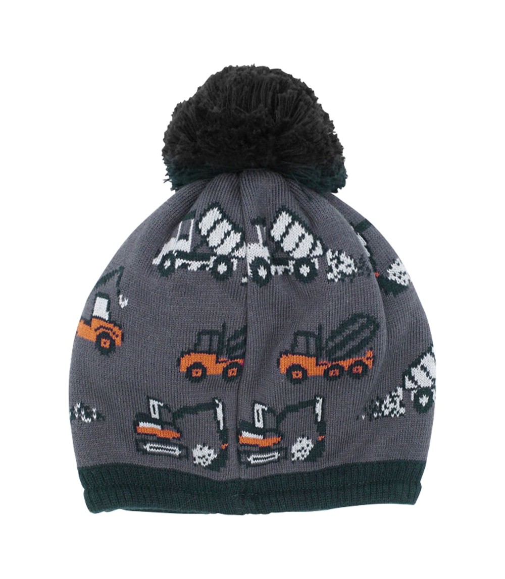 Strickmütze mit Bommel Fahrzeuge