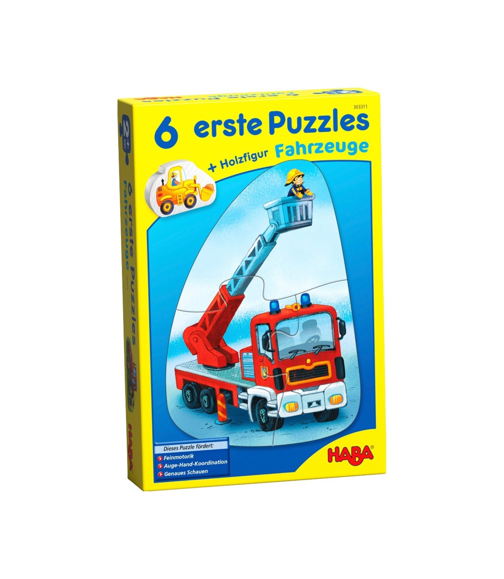 6 erste Puzzles - Fahrzeuge