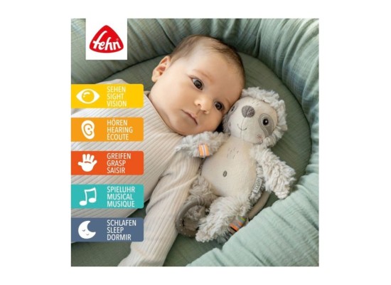 Mini-Spieluhr Faultier 24cm