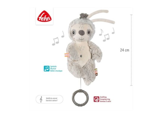 Mini-Spieluhr Faultier 24cm