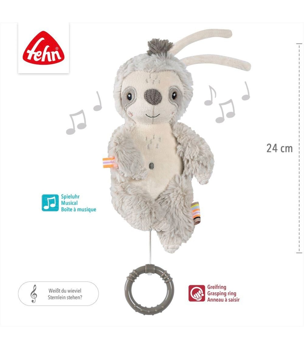 Mini-Spieluhr Faultier 24cm