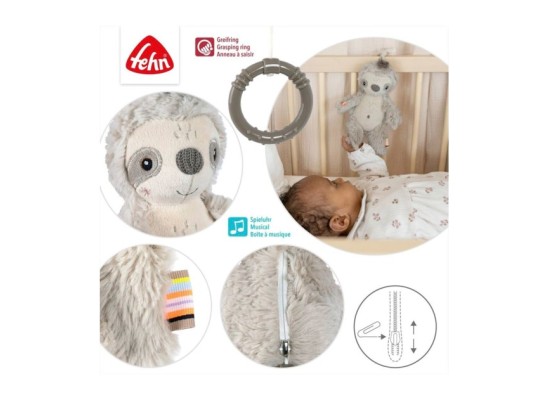 Mini-Spieluhr Faultier 24cm