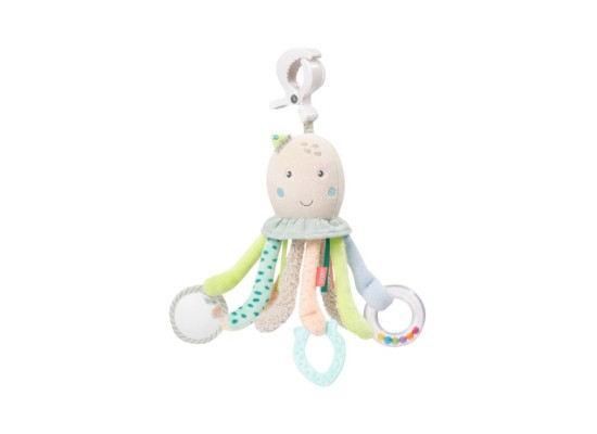 Hängespielzeug Activity-Oktopus mit Klemme Meereskinder
