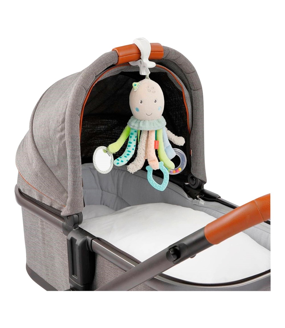 Hängespielzeug Activity-Oktopus mit Klemme Meereskinder