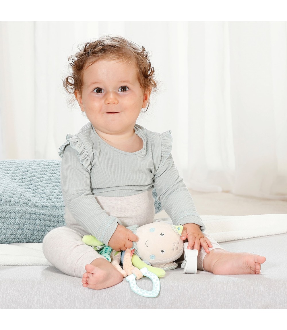 Hängespielzeug Activity-Oktopus mit Klemme Meereskinder