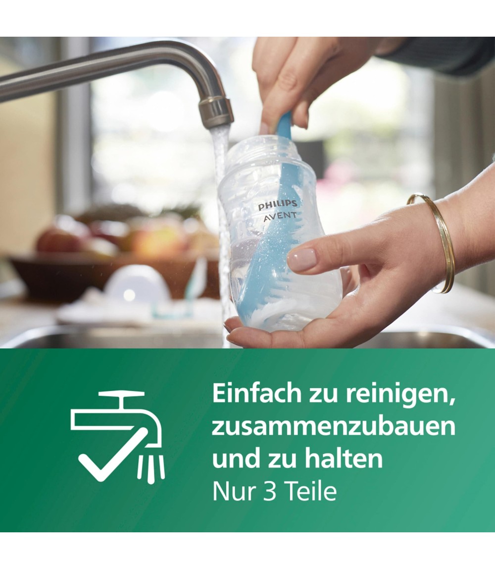 8-tlg. Babyflaschen-Set, Natural Response, Glas, ab Geburt