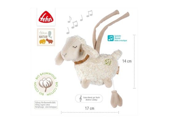Mini-Spieluhr Schaf fehnNATUR 14cm
