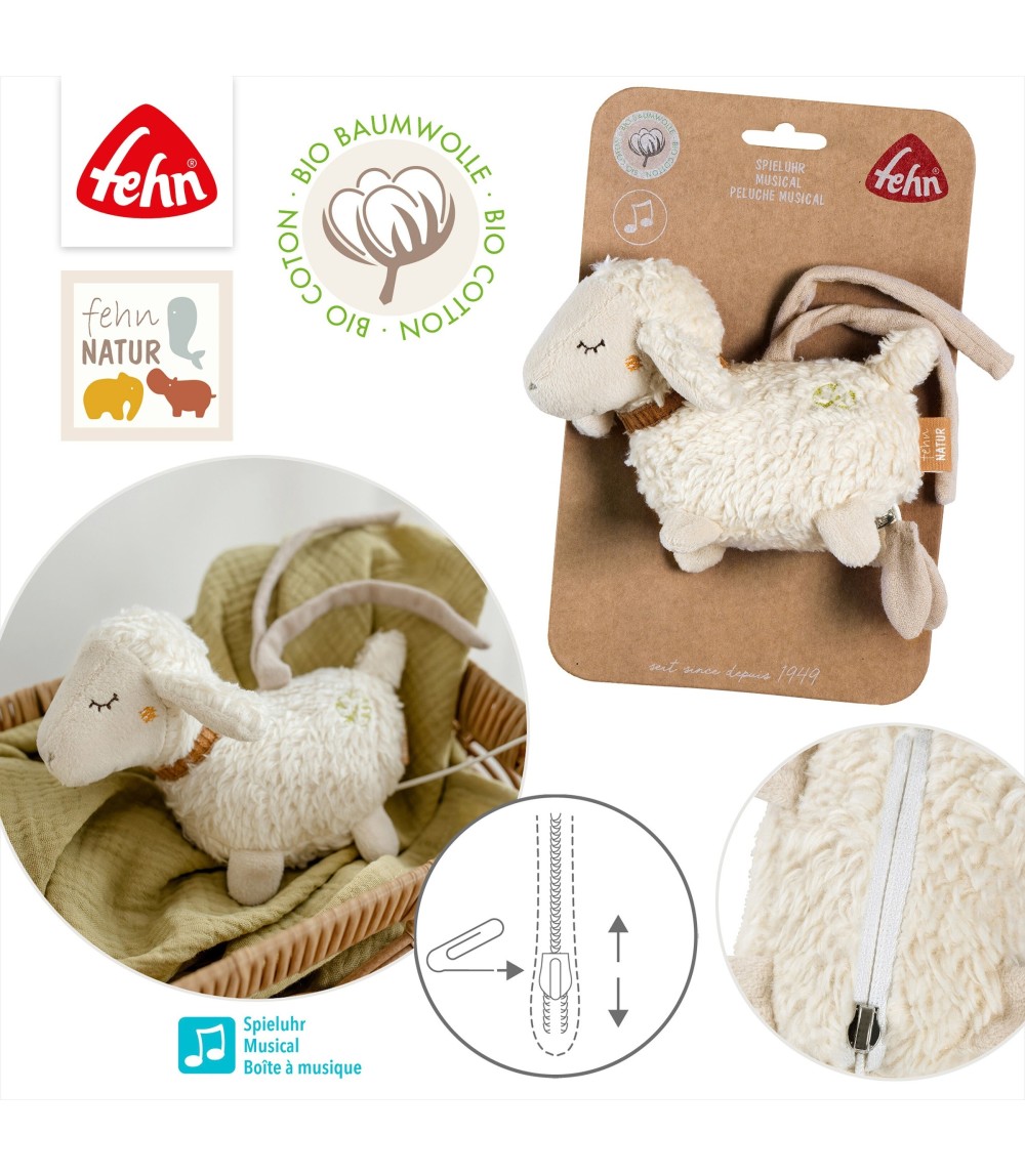 Mini-Spieluhr Schaf fehnNATUR 14cm