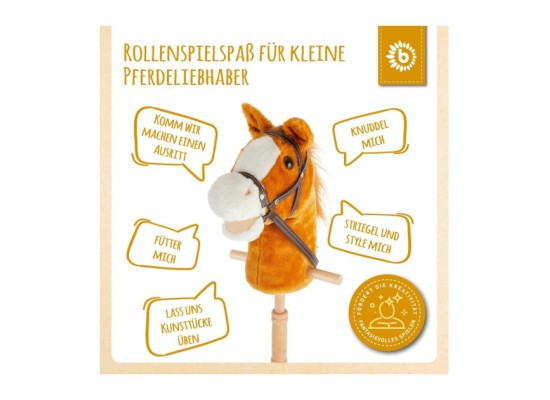 Steckenpferd Holz Brownie