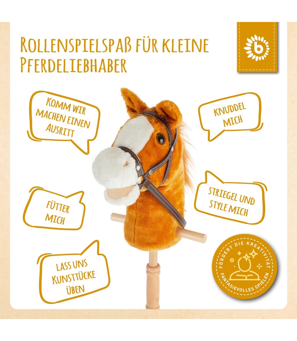 Steckenpferd Holz Brownie