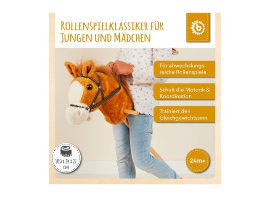 Steckenpferd Holz Brownie