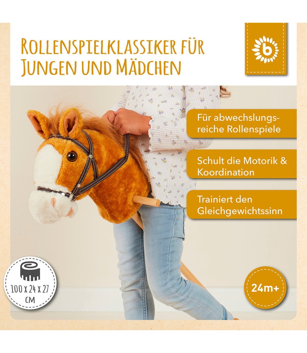 Steckenpferd Holz Brownie