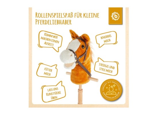 Steckenpferd Holz Brownie