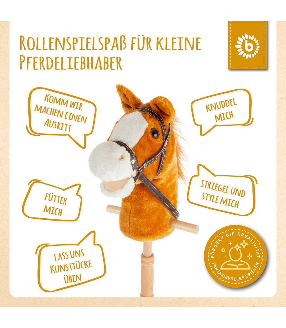 Steckenpferd Holz Brownie