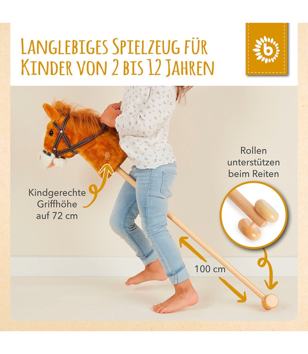 Steckenpferd Holz Brownie