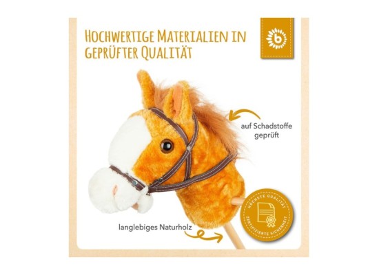 Steckenpferd Holz Brownie