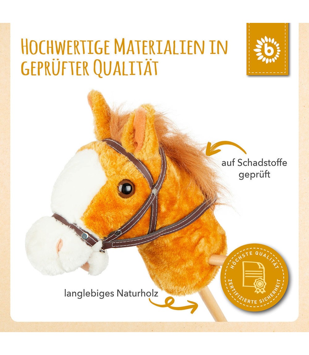 Steckenpferd Holz Brownie