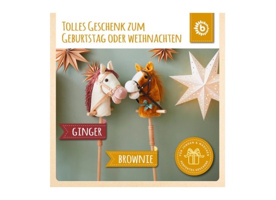 Steckenpferd Holz Brownie