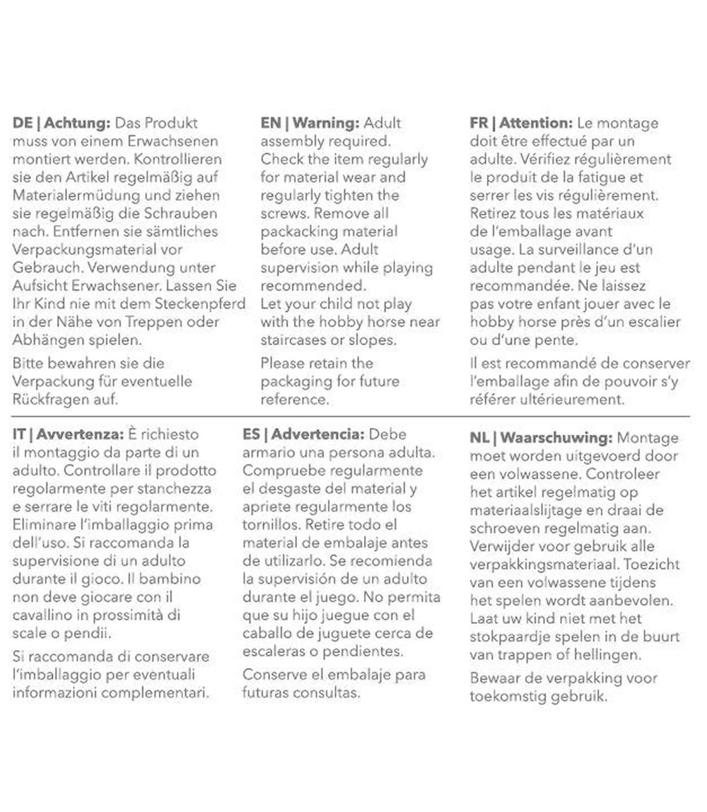 Steckenpferd Holz Brownie