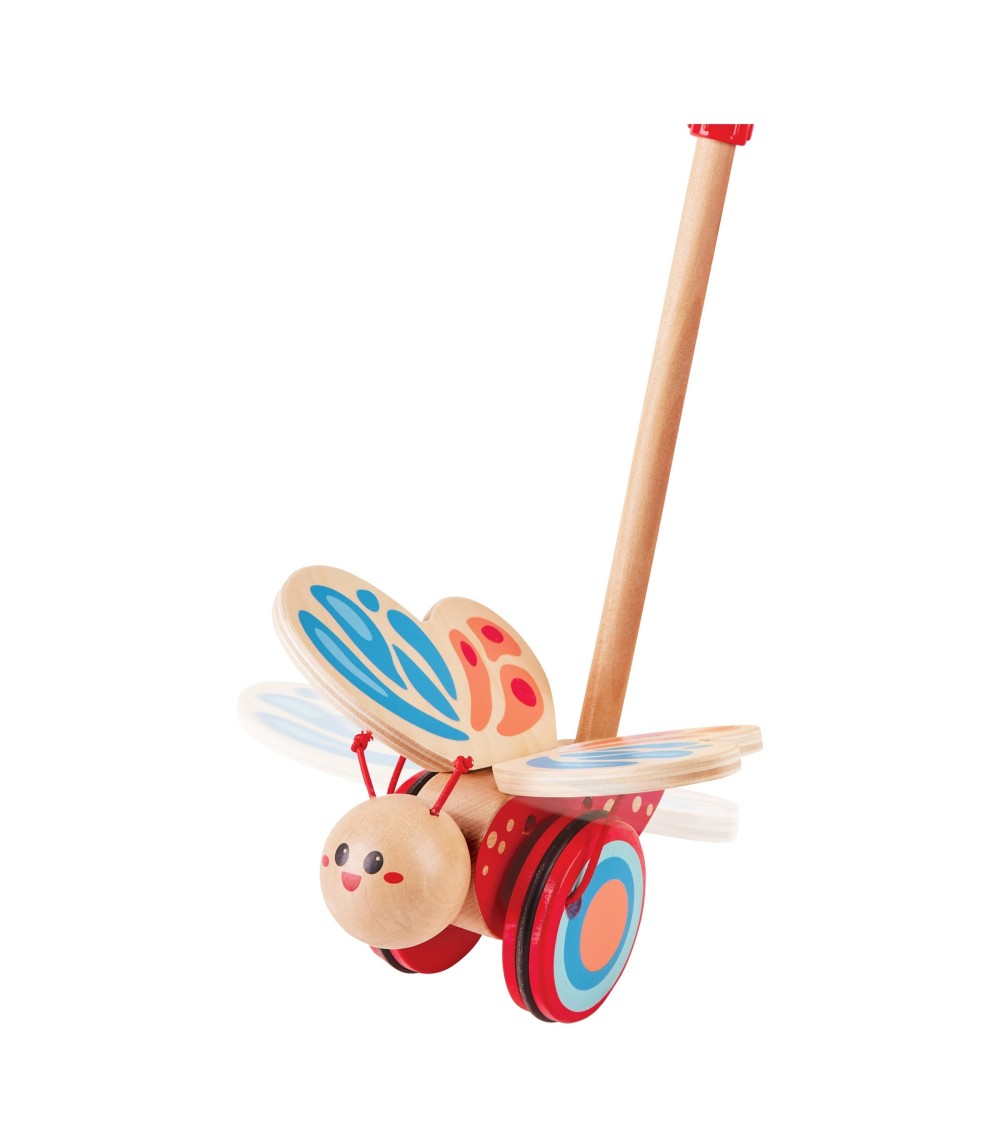 Schiebespielzeug Schmetterling aus Holz