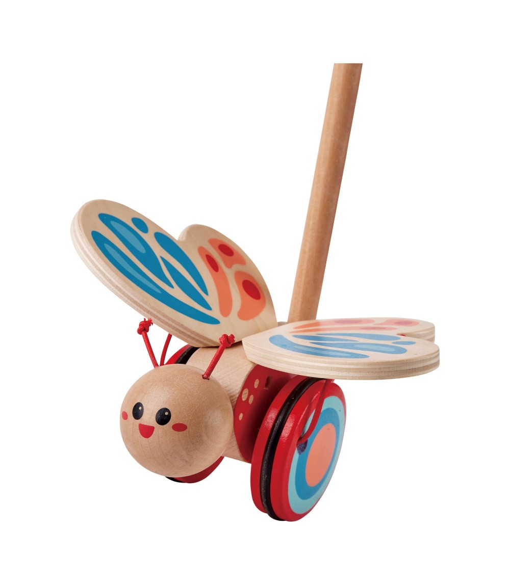 Schiebespielzeug Schmetterling aus Holz