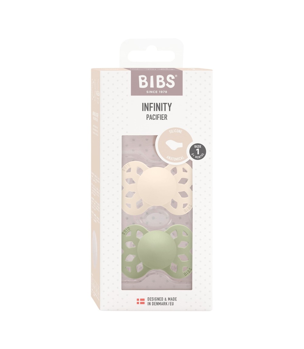 2er-Pack Infinity Schnuller Silikon, anatomisch, 0-6M