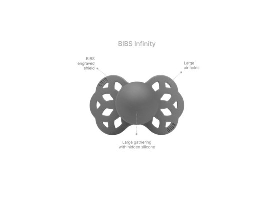 2er-Pack Infinity Schnuller Silikon, anatomisch, 0-6M