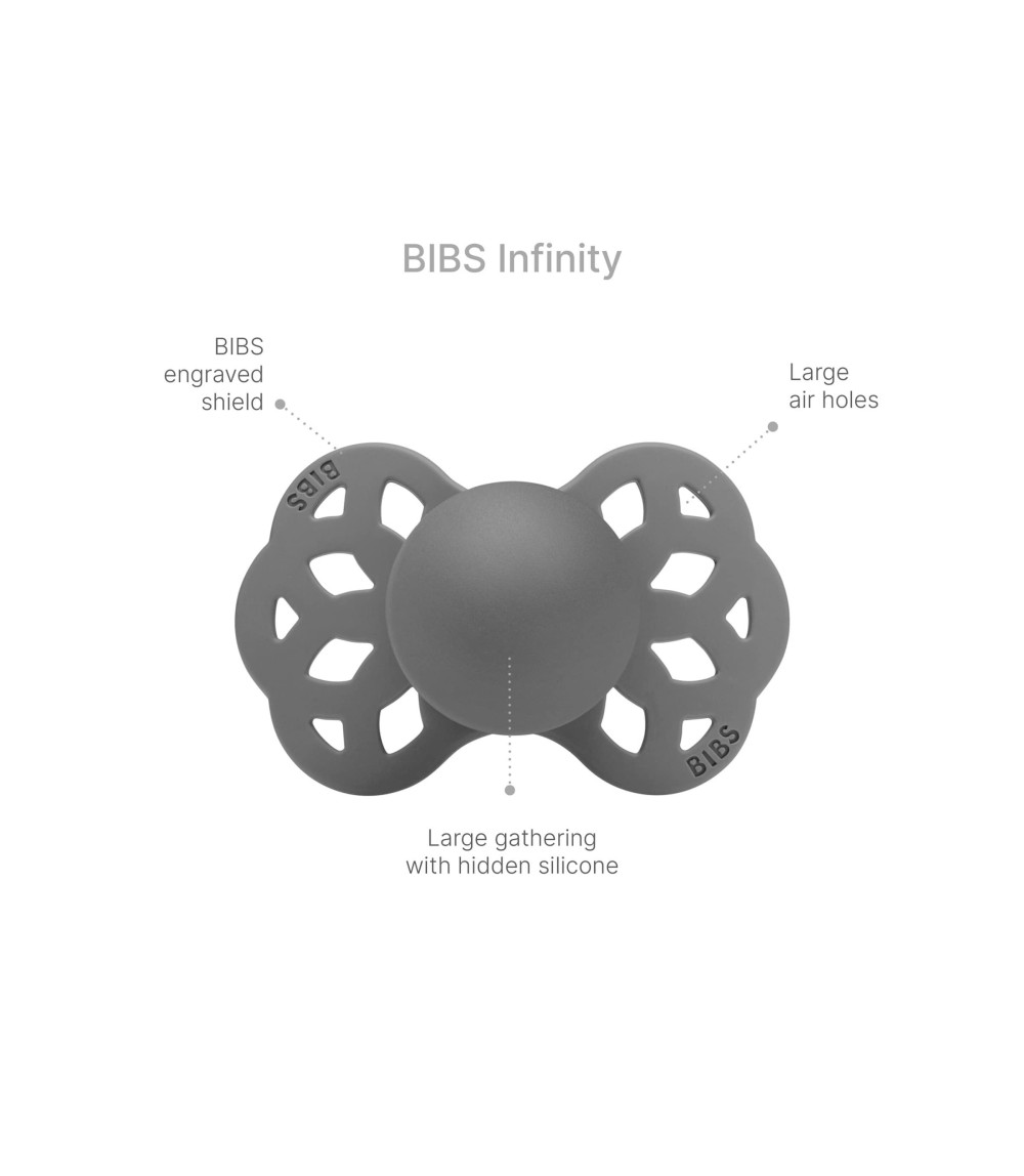 2er-Pack Infinity Schnuller Silikon, anatomisch, 0-6M