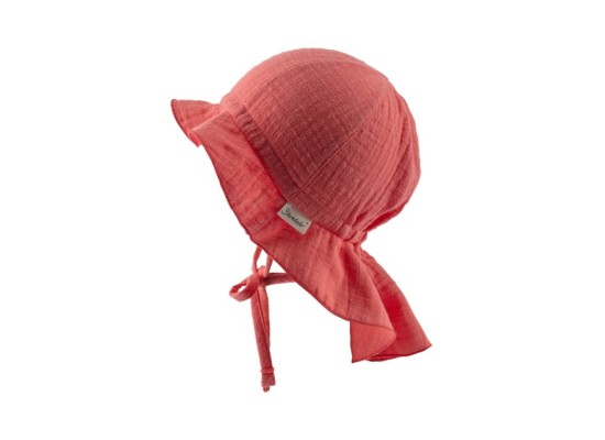 Musselin-Sonnenhut mit Nackenschutz