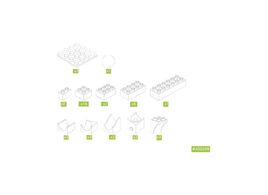 Kugelbahn Erweiterung Katapult 41-tlg.