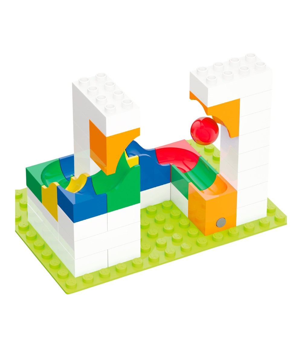 Kugelbahn Erweiterung Katapult 41-tlg.