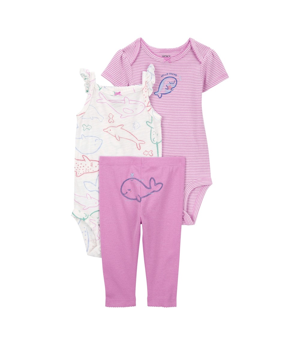 3-tlg. Set Body kurzarm