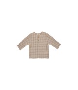 Musselin-Hemd langarm Karo