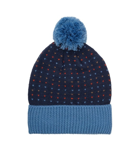 Winter-Strickmütze mit Bommel