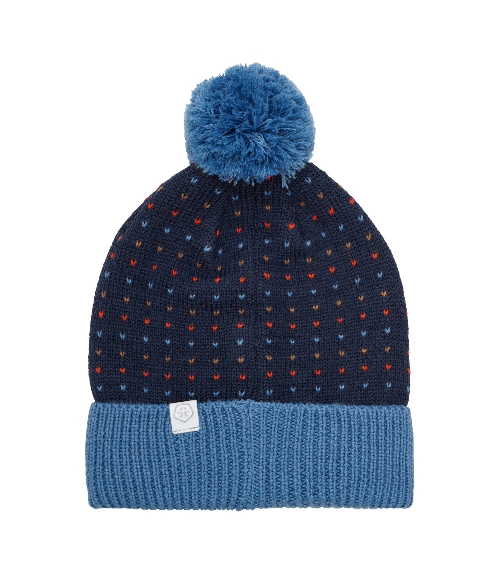 Winter-Strickmütze mit Bommel