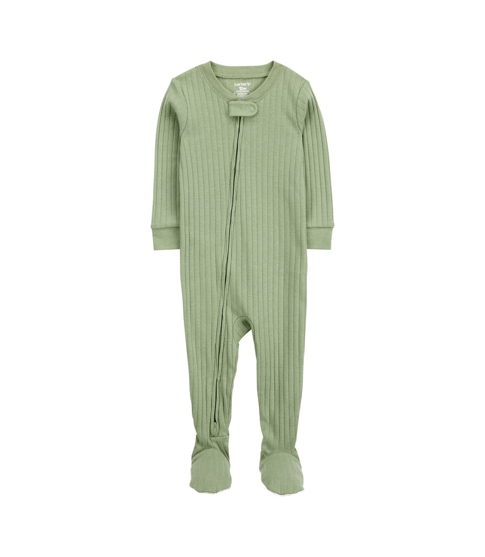 Overall mit Fuß Rippqualität