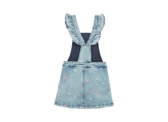 Jeans-Latzkleid Herzen