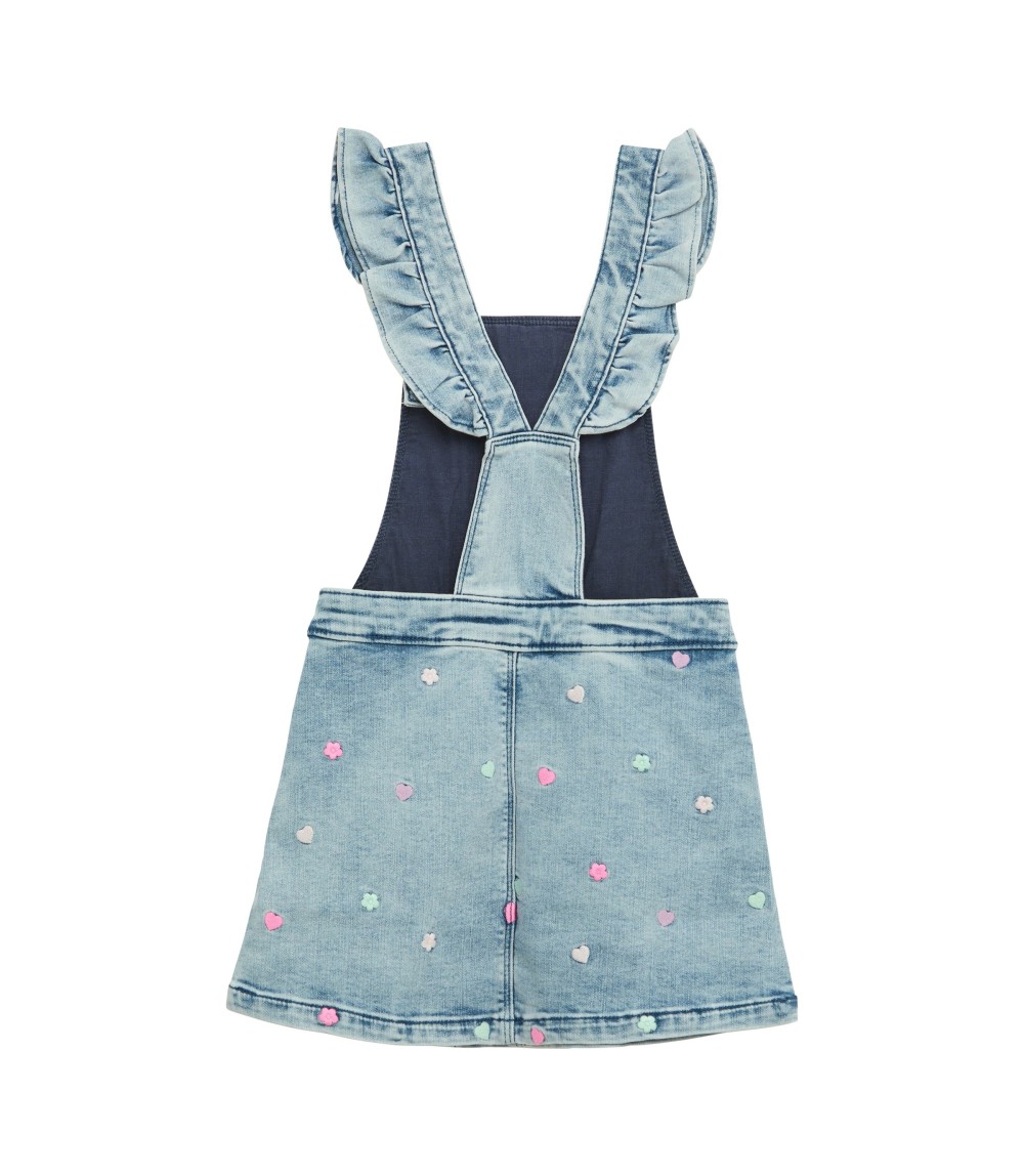 Jeans-Latzkleid Herzen