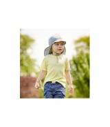 Schirmütze mit Nackenschutz Ringel