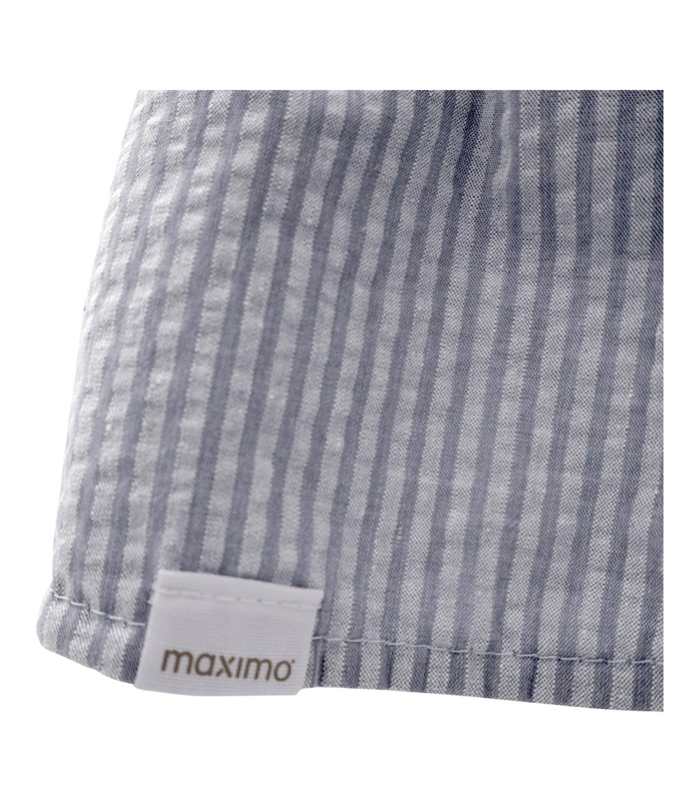 Schirmütze mit Nackenschutz Ringel