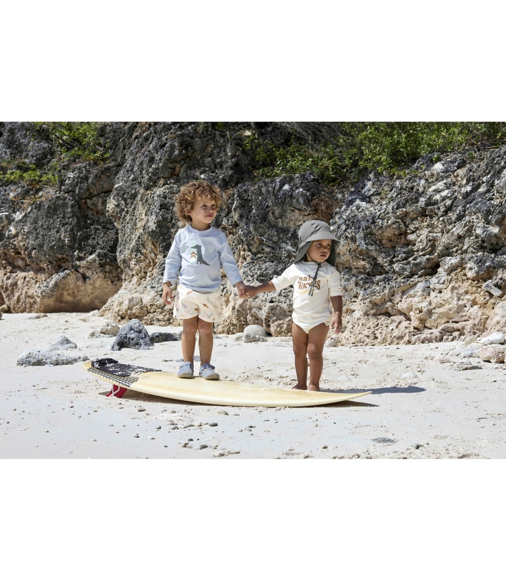 Bade-T-Shirt mit UV-Schutz Welle