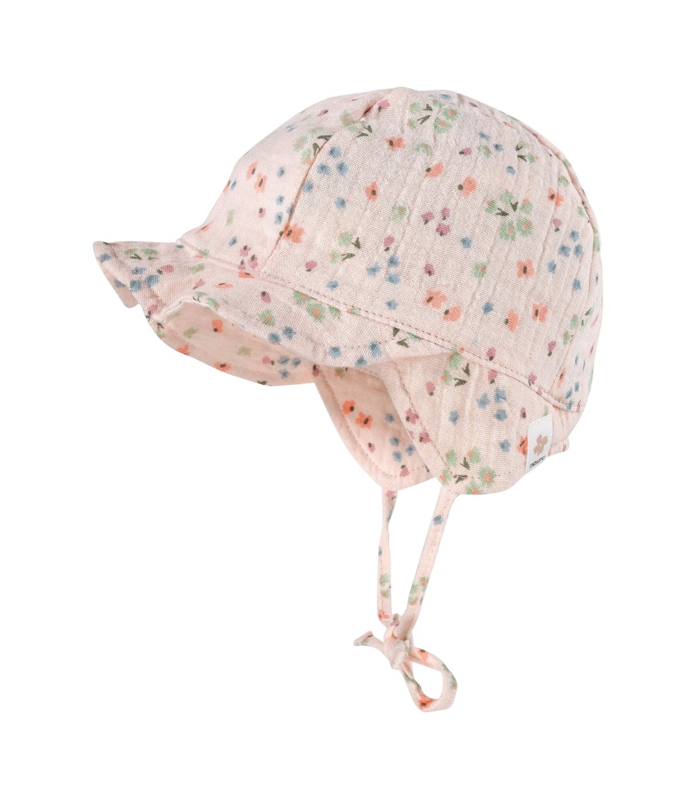 Mütze mit Schild Blumen