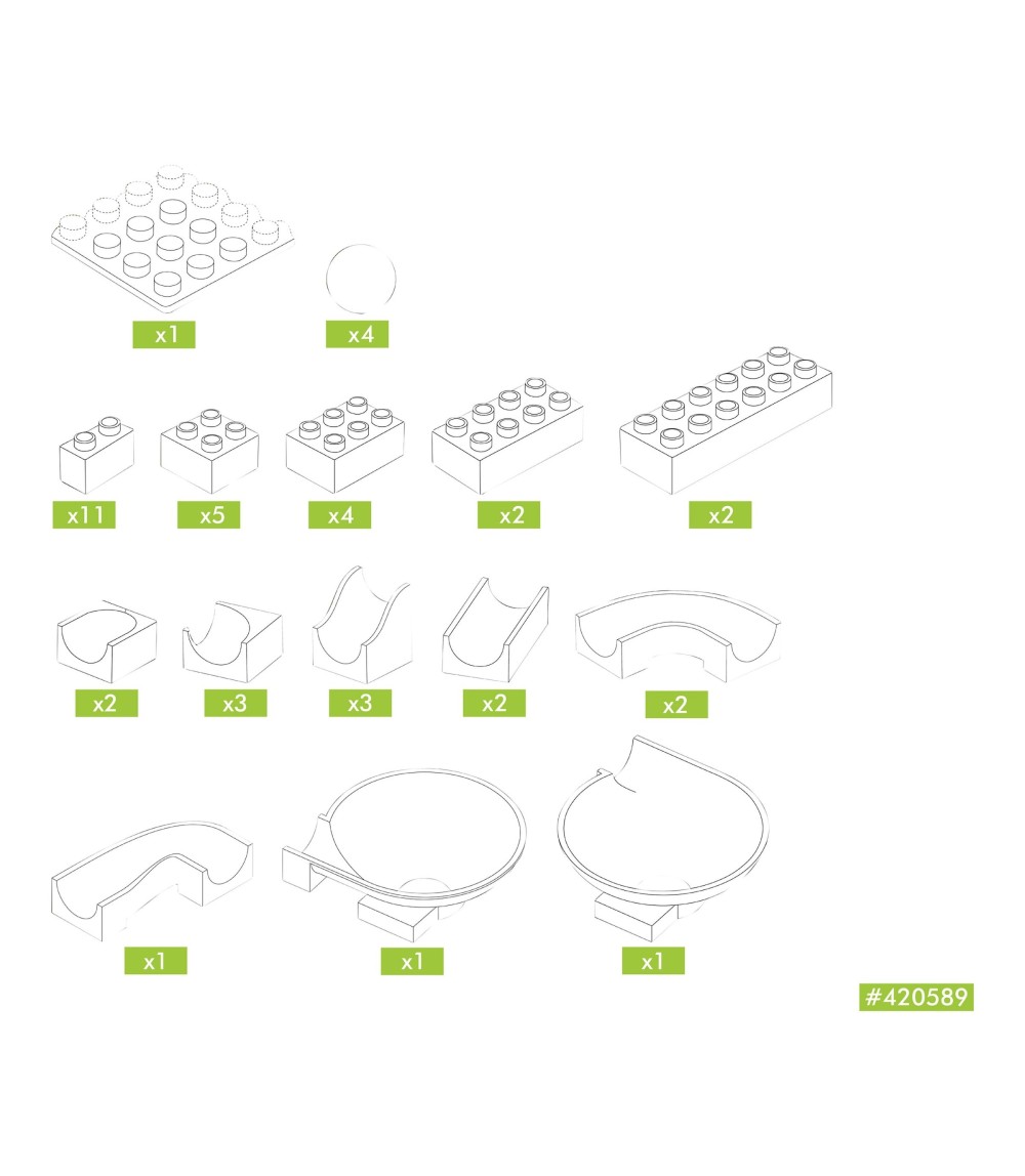 Kugelbahn Erweiterung Trichter