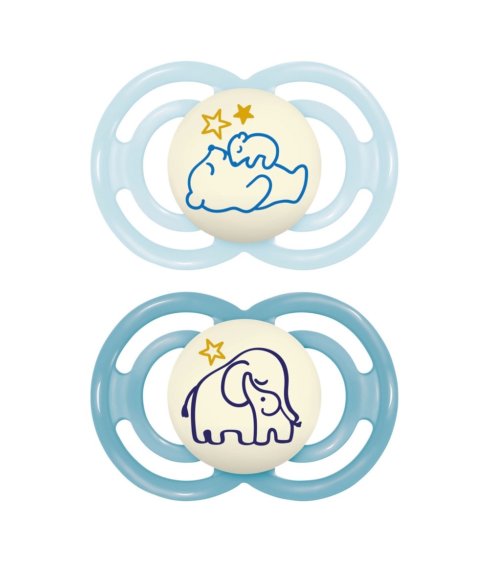 2er-Pack Schnuller Perfect Night Silikon