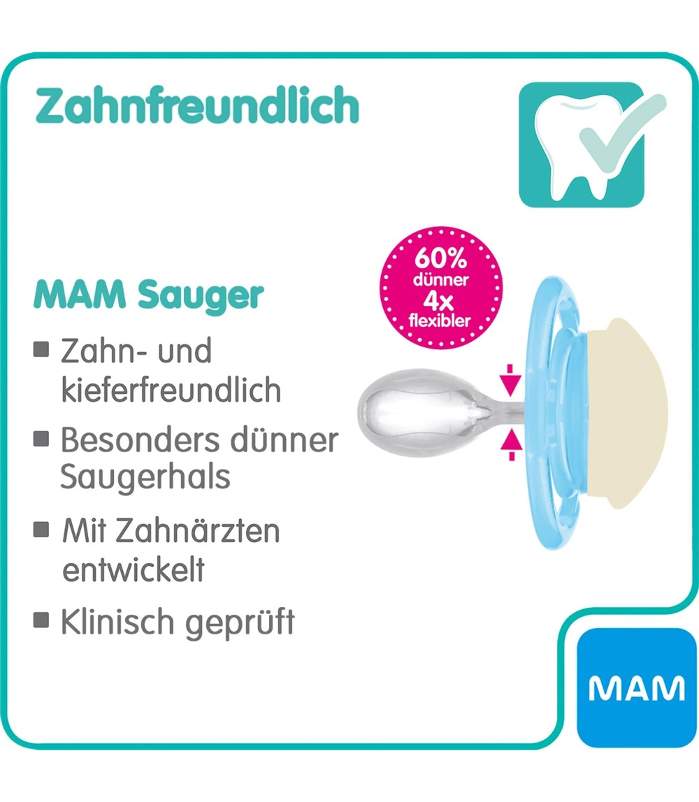 2er-Pack Schnuller Perfect Night Silikon, 6-16M