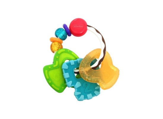 Rassel mit Beißring Schlüssel Go gaga