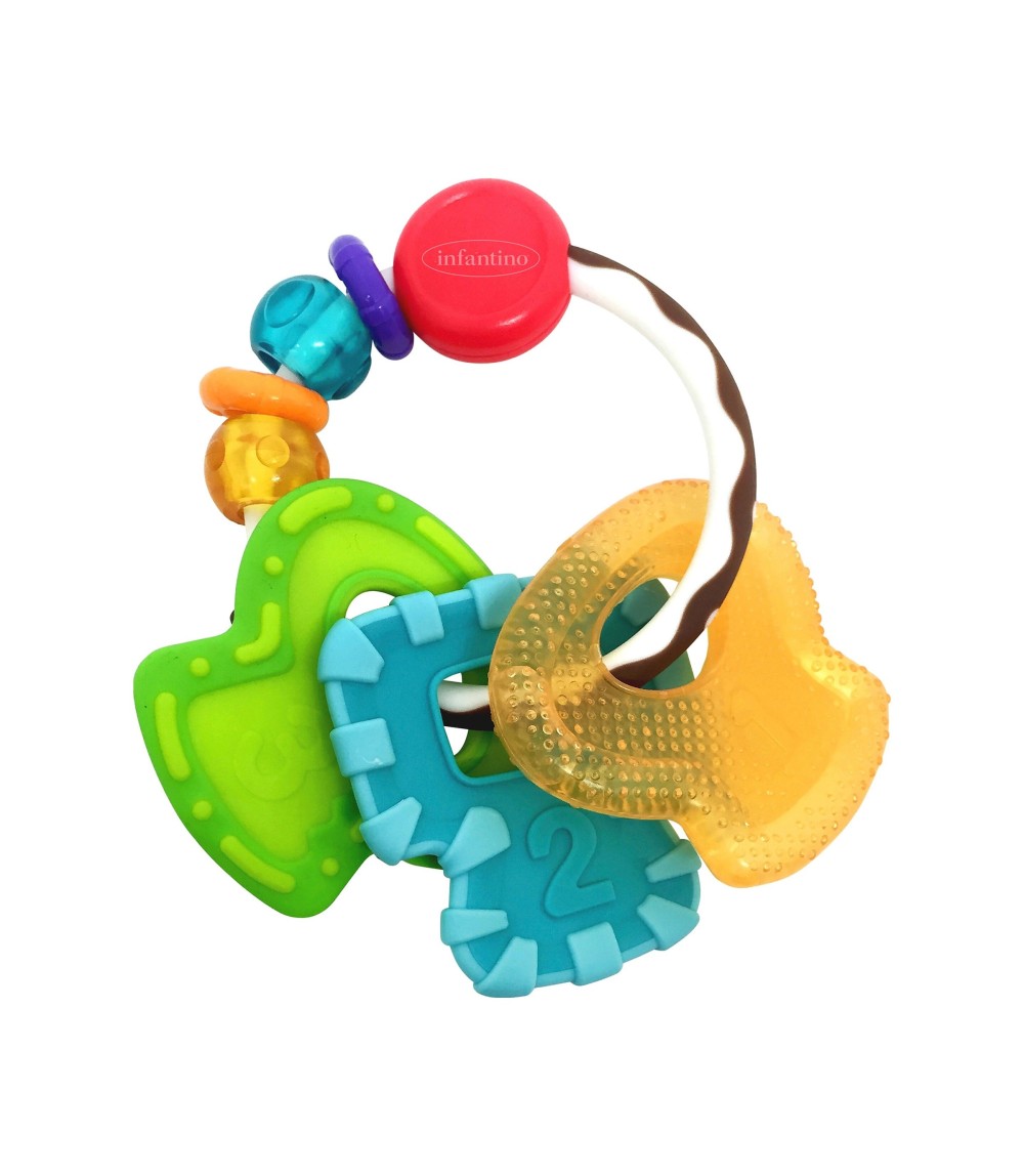 Rassel mit Beißring Schlüssel Go gaga